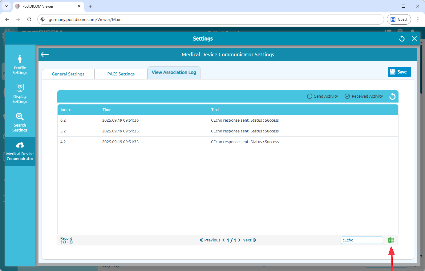 Editing Medical Device Communicator (MeDiC) PACS Server Settings for MacOS