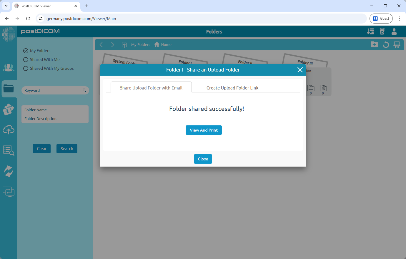 Sharing an Upload Folder